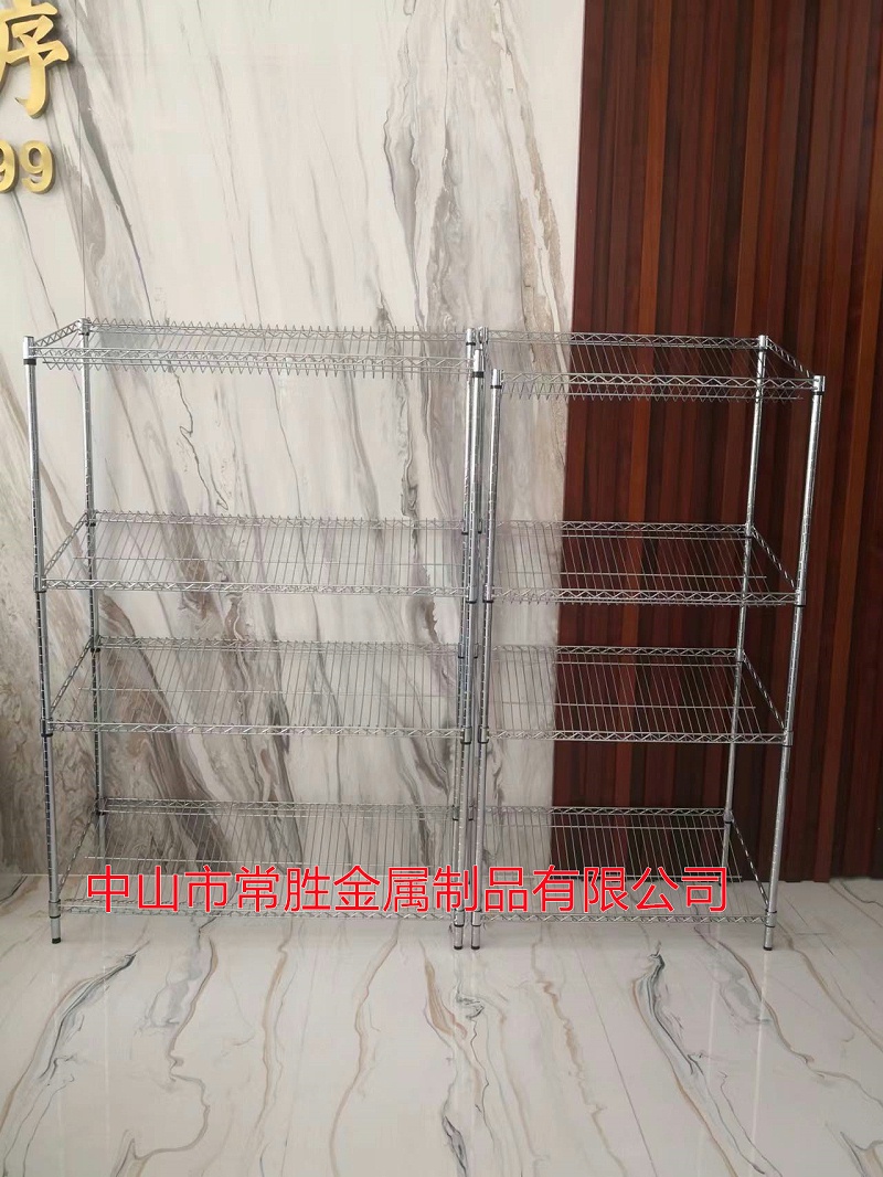 最新研發四層斜式展示商用貨架 (1)