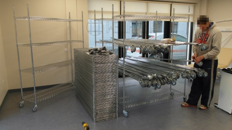 工業工廠制造鍍鉻貨架 工程項目成功 案例分享