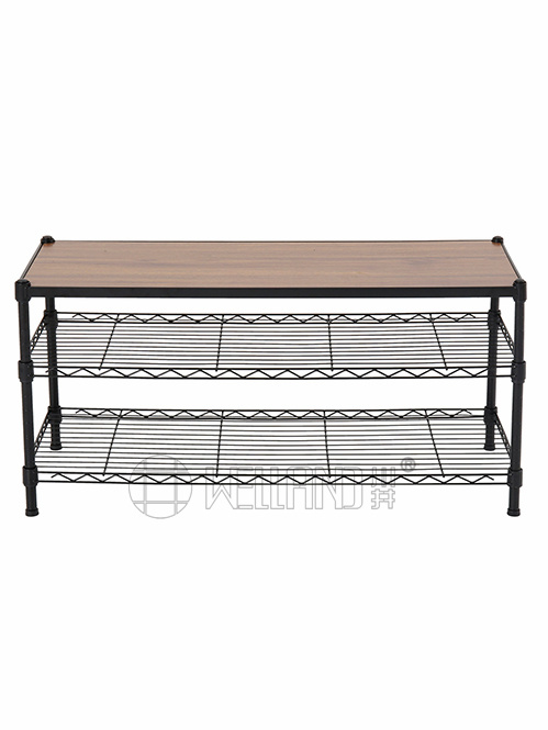 三層鞋架竹板收納架 三層鞋架竹板收納架