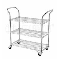 防靜電三層工作手推車_多功能配送車_工具車_廠家報價(1)