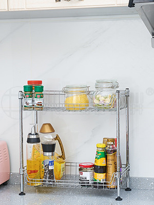 迷你廚房調味料罐子網籃置物架