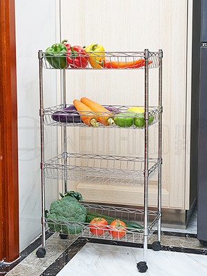 組合式四層金屬鐵藝網籃架