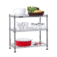 簡約桌面儲物架_多層可拆裝網格置物架（1）