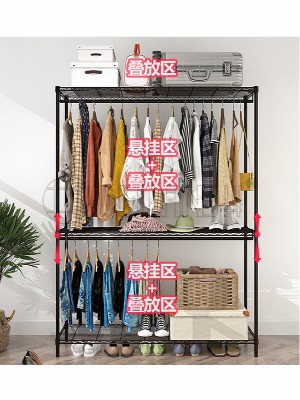 大容量組合簡易布衣柜圓管可調節衣櫥衣架 大容量組合簡易布衣柜圓管可調節衣櫥衣架