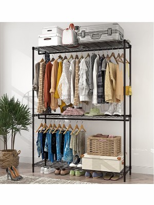 大容量組合簡易布衣柜圓管可調節衣櫥衣架 大容量組合簡易布衣柜圓管可調節衣櫥衣架