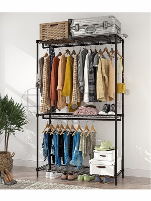 簡易碳鋼雙人布藝衣柜