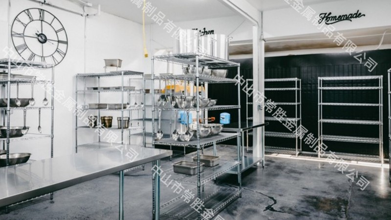 線網型商用廚房儲物架優點解析分享