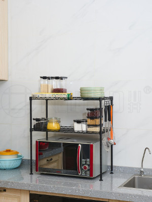 廚房微波爐收納臺面置物架 廚房微波爐收納臺面置物架