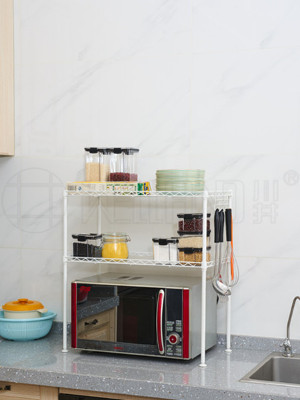 廚房微波爐收納臺面置物架 廚房微波爐收納臺面置物架
