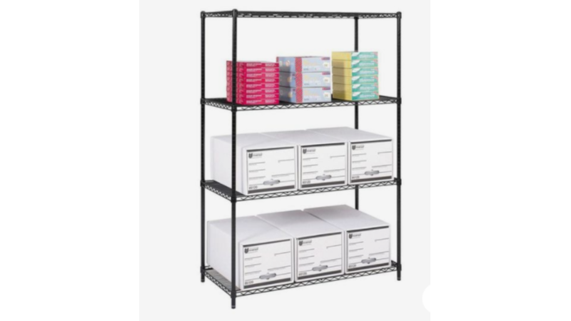 廣東生產貨架  定制堅固結實碳鋼黑色存放架 NSF認證