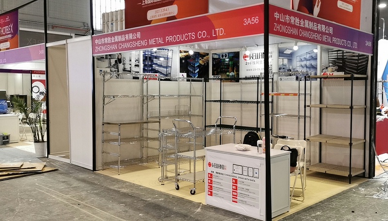 上海酒店用品展 中山常勝川井貨架線網置物架廠家 (2)