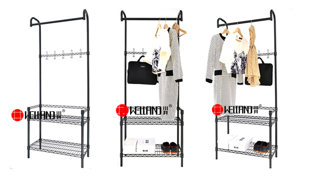 中山常勝工廠促銷簡易環保噴粉黑色門庭衣架-川井-中山常勝