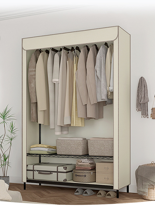 高雅加厚家用多層布衣柜碳鋼衣櫥架 高雅加厚家用多層布衣柜碳鋼衣櫥架