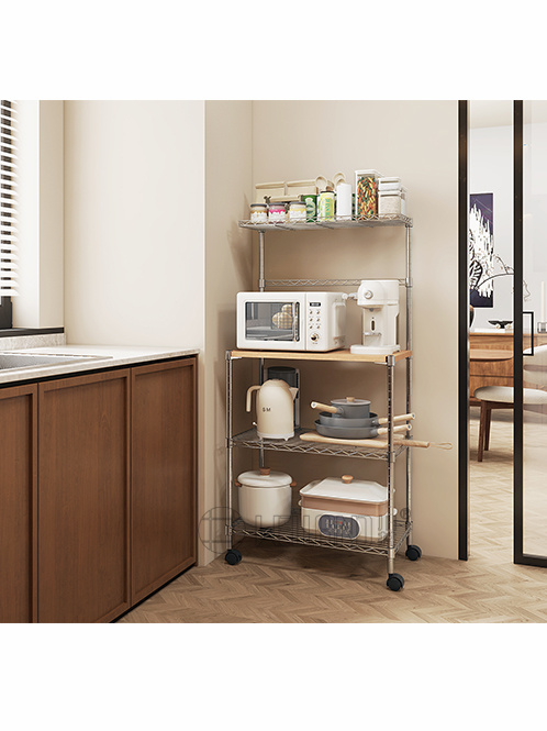 可移動金屬微波爐置物架 可移動金屬微波爐置物架