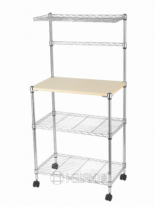 可移動金屬微波爐置物架 可移動金屬微波爐置物架