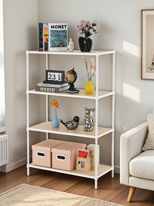 四層竹板展示層架