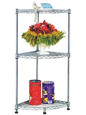 多功能三層鍍鉻角落架 多功能三層鍍鉻角落架