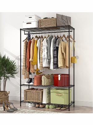 高雅加厚家用多層布衣柜碳鋼衣櫥架 高雅加厚家用多層布衣柜碳鋼衣櫥架