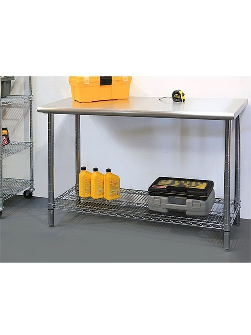 可移動的雙層201不銹鋼工作臺廚房推車 可移動的雙層201不銹鋼工作臺廚房推車