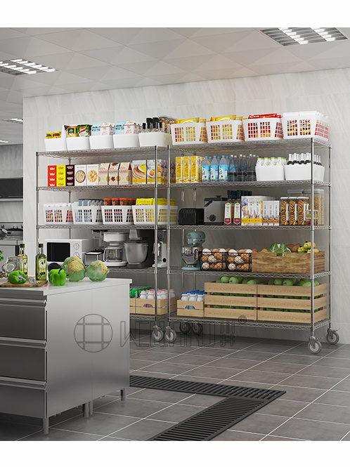 電鍍鉻餐飲酒店后廚貨架