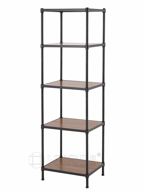 川井牌 五層烤漆黑竹纖板層架