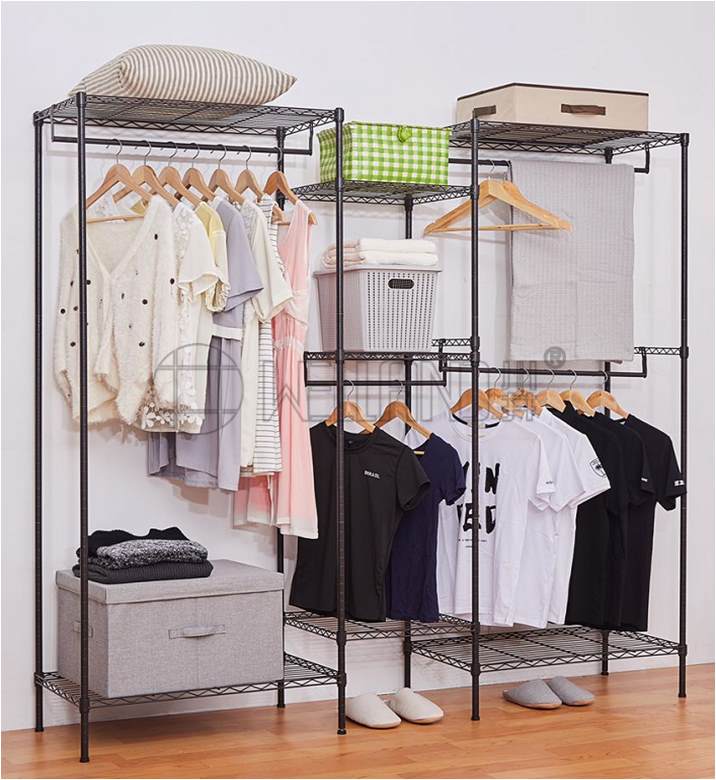 跨境電商爆款組合衣櫥架 金屬衣架優化包裝分享-川井