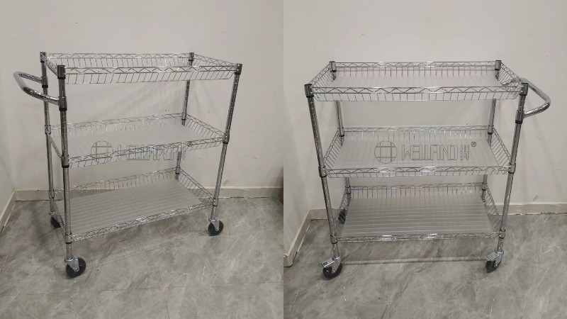 爆款商用電鍍網格推車推薦