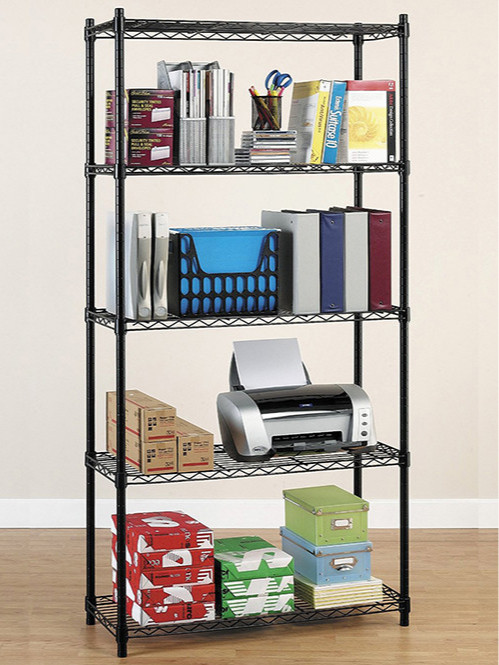 文件檔案輕型儲物置物網架_雜物間收納架_便捷安裝噴粉金屬架