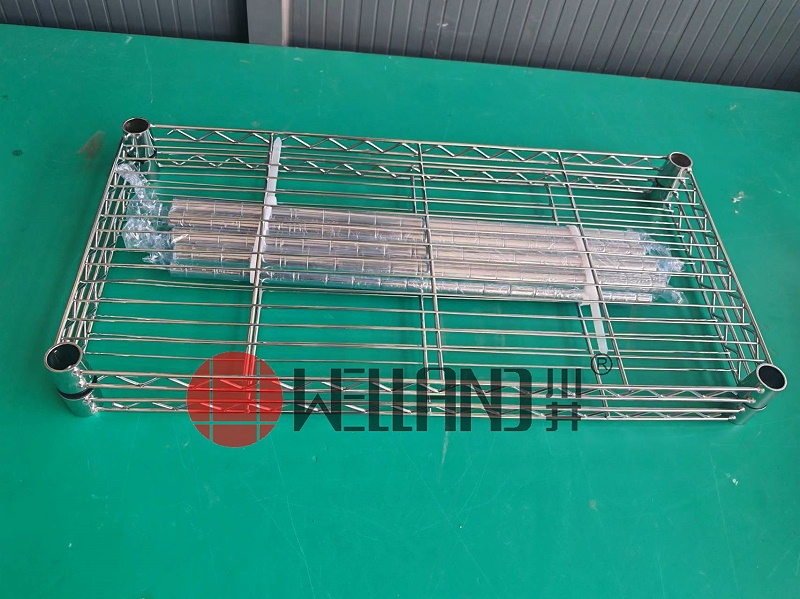 六層鍍鉻線網置物架電商包裝介紹2