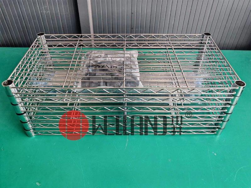 六層鍍鉻線網置物架電商包裝介紹5