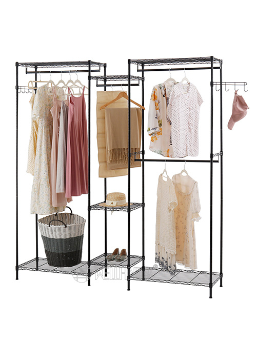 烤漆黑三列組合衣櫥