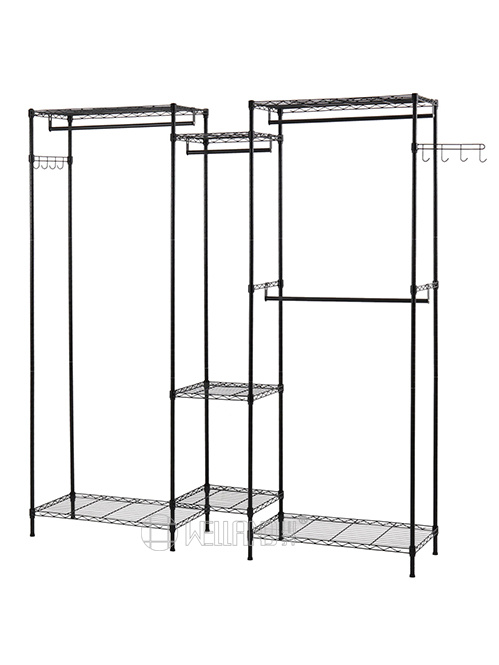 烤漆黑三列組合衣櫥