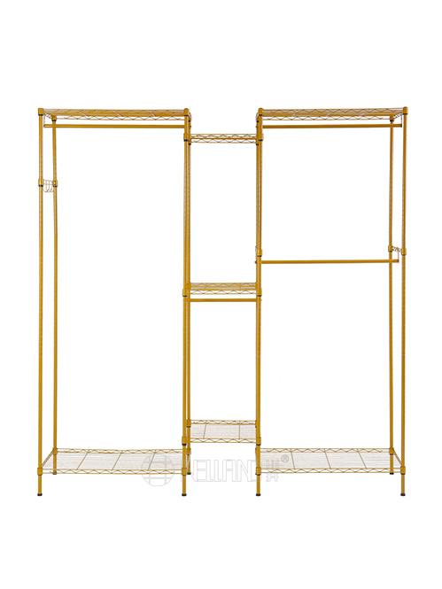 金色三列組合衣櫥