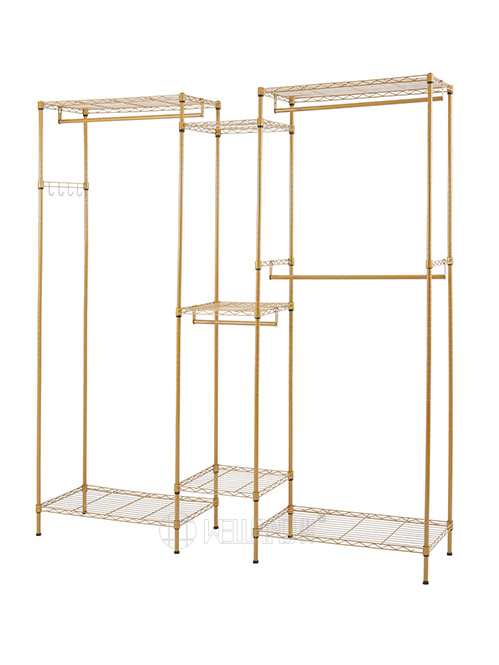 金色三列組合衣櫥