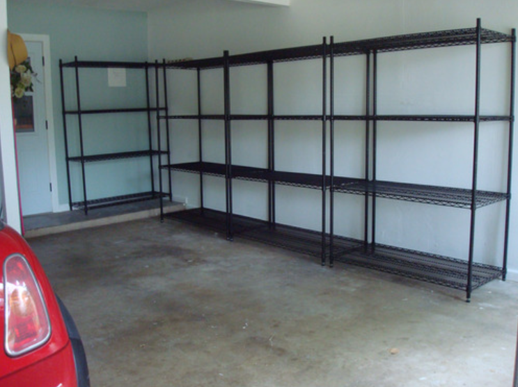 車庫多層重網噴粉置物架成功案例分享