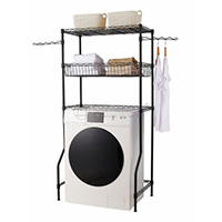 滾筒翻蓋洗衣機金屬收納架 可調節洗衣房洗衣機架 多種顏色洗衣機架 出口批發（1）