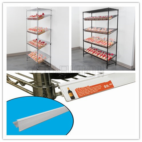 商超貨架 超市展示架 可帶價格標簽超市貨架 可調節金屬商場貨架-川井 (2)