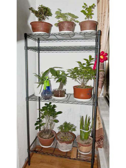 陽臺窗臺植物種植花草線網置物架 陽臺窗臺植物種植花草線網置物架