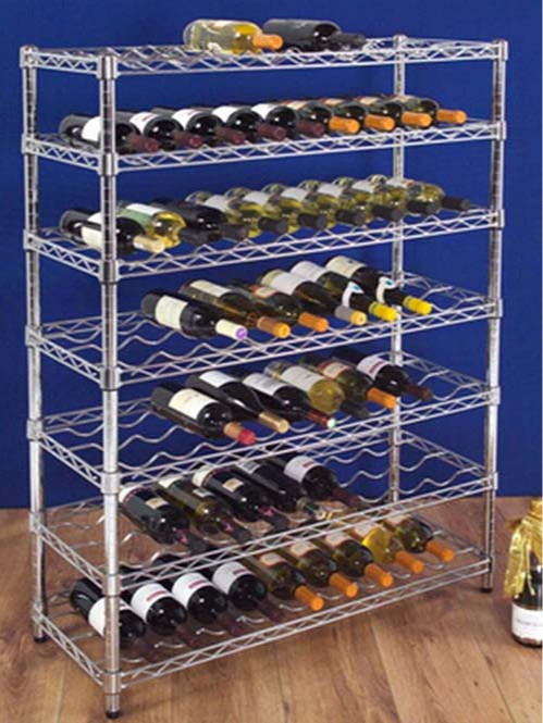 電鍍鉻金屬鋼制多層可調(diào)層距紅酒展示架 電鍍鉻金屬鋼制多層可調(diào)層距紅酒展示架
