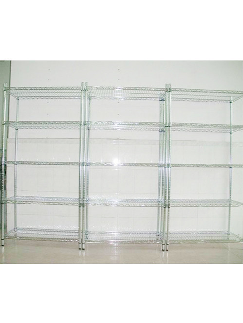 電子工廠車(chē)間現(xiàn)場(chǎng)可調(diào)層距鍍鉻線網(wǎng)貨架 電子工廠車(chē)間現(xiàn)場(chǎng)可調(diào)層距鍍鉻線網(wǎng)貨架