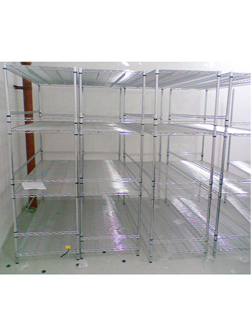 電子工廠車(chē)間現(xiàn)場(chǎng)可調(diào)層距鍍鉻線網(wǎng)貨架 電子工廠車(chē)間現(xiàn)場(chǎng)可調(diào)層距鍍鉻線網(wǎng)貨架