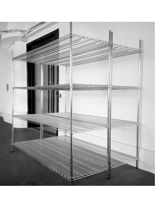 電子工廠車(chē)間現(xiàn)場(chǎng)可調(diào)層距鍍鉻線網(wǎng)貨架 電子工廠車(chē)間現(xiàn)場(chǎng)可調(diào)層距鍍鉻線網(wǎng)貨架