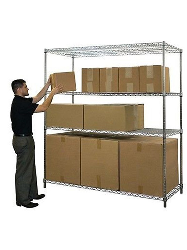 大容量重型波浪網倉儲貨架