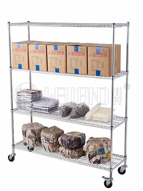 工廠防靜電多層移動周轉置物架 工廠防靜電多層移動周轉置物架