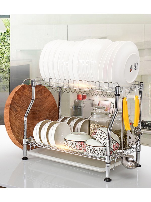 雙層瀝水餐具碗碟架 雙層瀝水餐具碗碟架