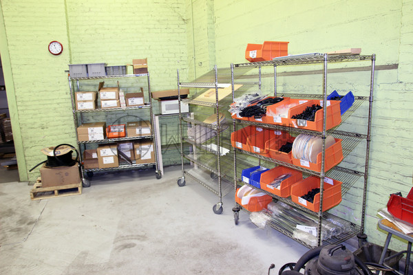 工廠倉庫物料車間生產線 五金存儲收納架 斜網線網貨架 防靜電鐵架子-川井