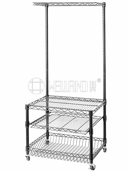 可移動冰箱置物架帶抽屜網