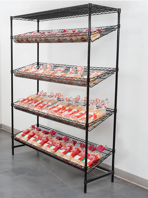 商超便利店面包貨架 零食食品展架