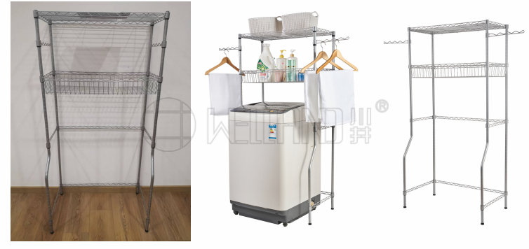 新款兩層經濟環保防銹滾筒 翻蓋洗衣機架分享-川井